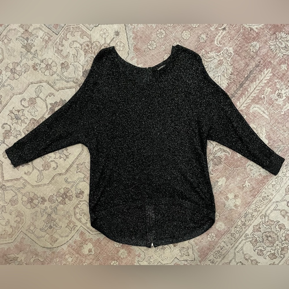 Express sweater with zippered back